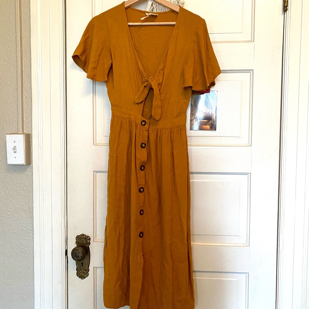 Vintage Hand Dyed 70s dress in XS